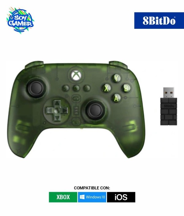 Joystick 8BITDO 81HB03 Ultimate 3 Xbox verde transparente