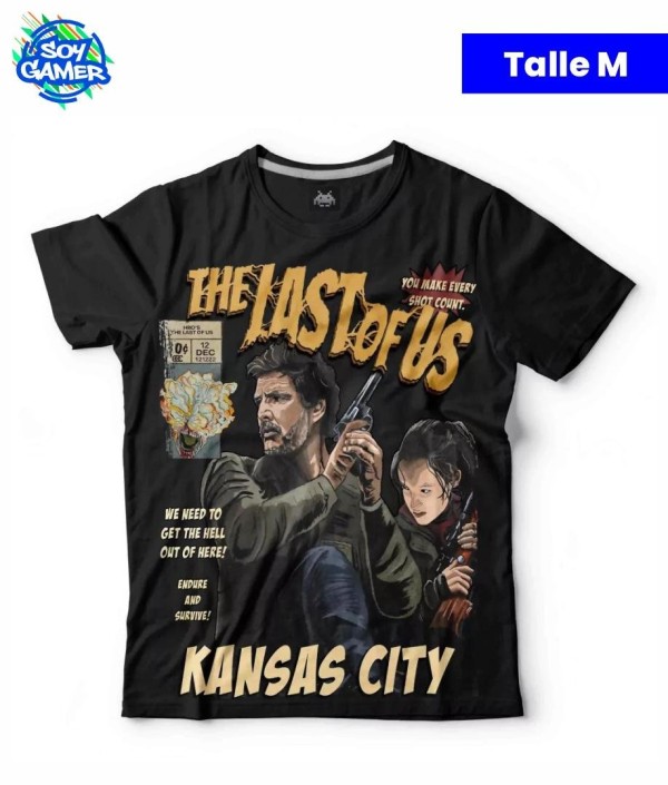 Remera RU295 The last of us negra M