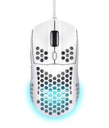 Mouse Trust Helox GXT RGB Blanco
