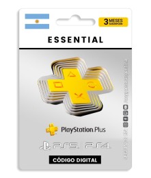 PSN PLUS Essential 3 MESES CUENTA ARGENTINA 