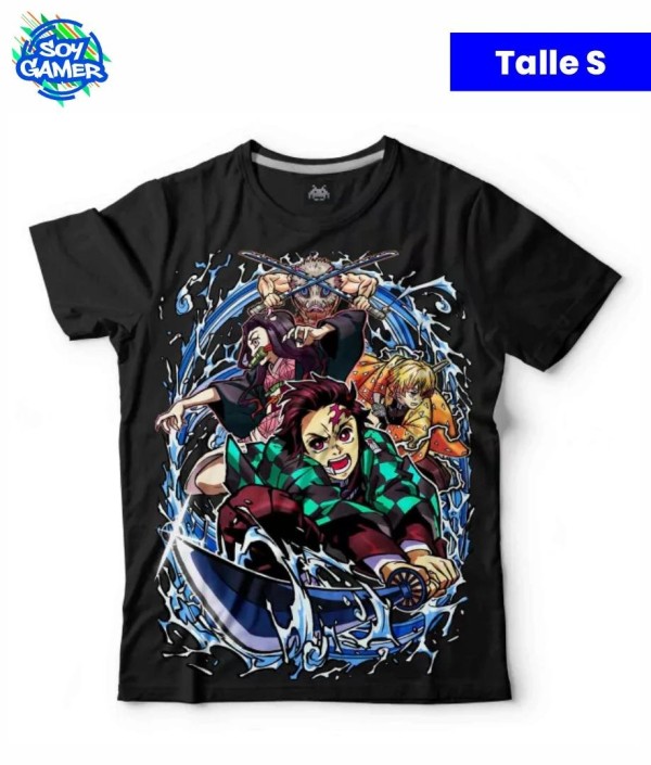 Remera RU345 Demon Slayer Negra S