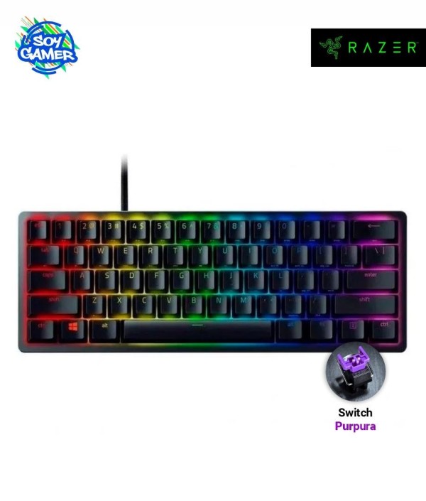 Teclado Razer Huntsman Mini 60% Purple Switch