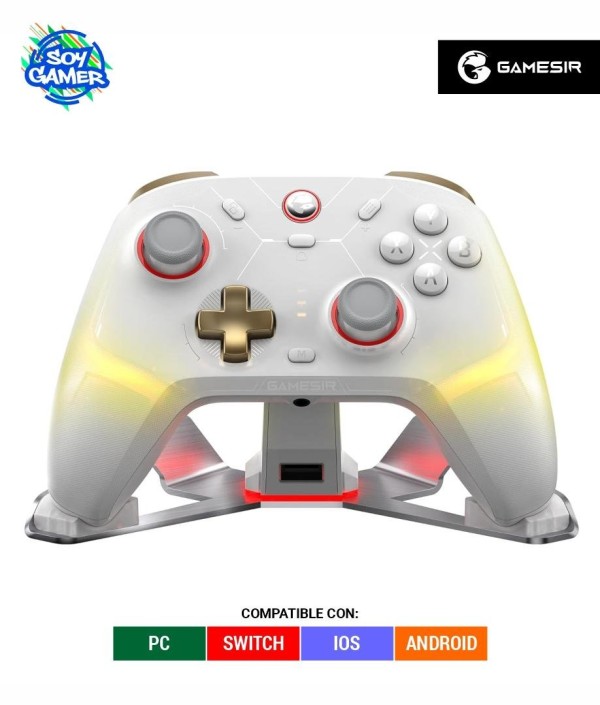 Joystick Gamesir Cyclone 2 c/base Multiplataforma Blanco