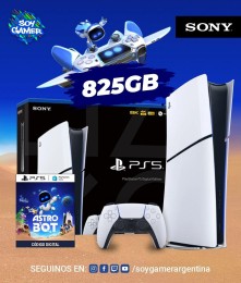 Consola Playstation 5 SLIM DIGITAL 825GB + Astro Bot (Voucher]