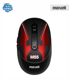 Mouse Maxell Race Edit Silent Click USB/C M55 Rojo/Negro