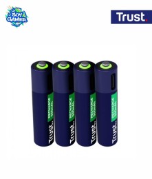 Pila Recargable Trust Triple A Blister x4