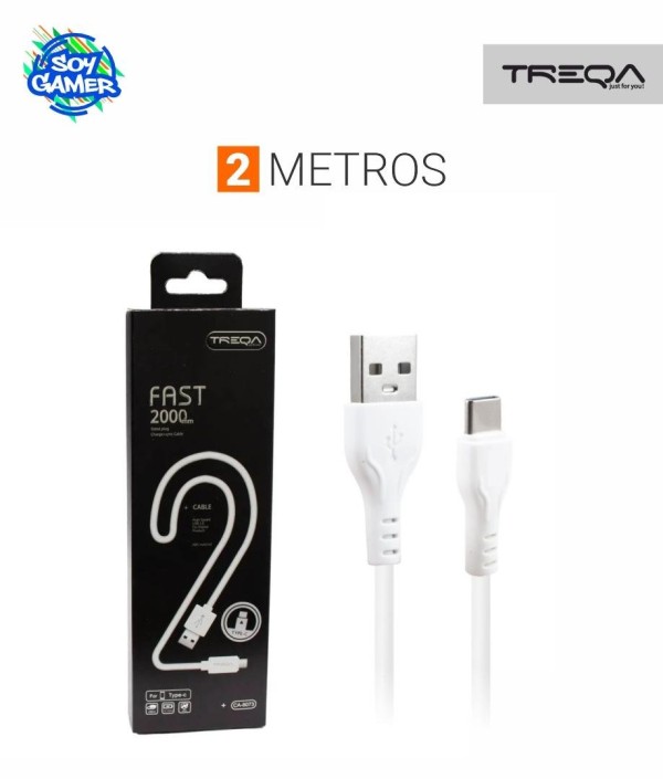 Cable Treqa USB a C 2mts