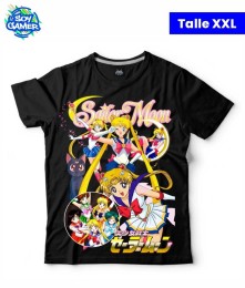 Remera RU288 Saylor Moon Negra XXL