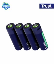 Pila Recargable Trust Doble A Blister x4