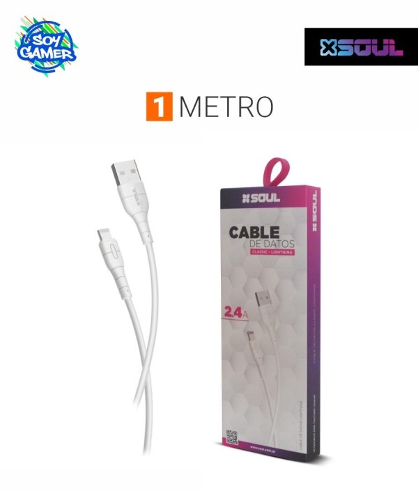 Cable Cargador Soul USB a Lightning Iphone 1mt