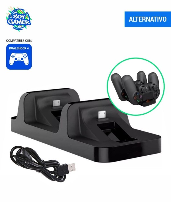 Base Cargadora Dual PS4