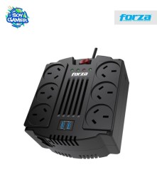 Estabilizador de tension Forza 1200VA (600W] USB