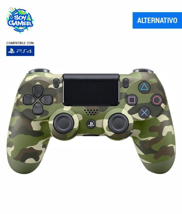 Joystick GENÉRICO Double PS4 Camuflado Verde