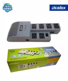 Estabilizador Atomlux 1000VA 6 salidas