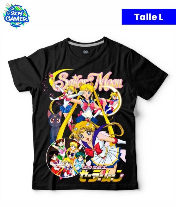 Remera RU288 Saylor Moon Negra L