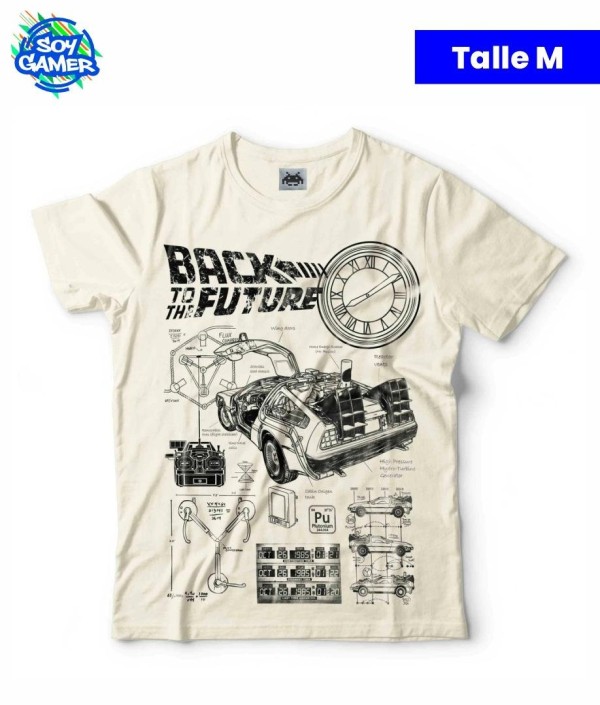 Remera RU189 Volver al futuro Beige M