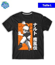 Remera Naruto Japon Negra L