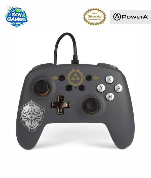 Joystick Zelda Escudo Gris PowerA Switch