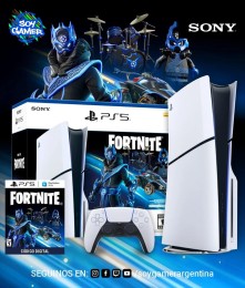Consola PS5 slim con lectora + VOUCHER Fortnite