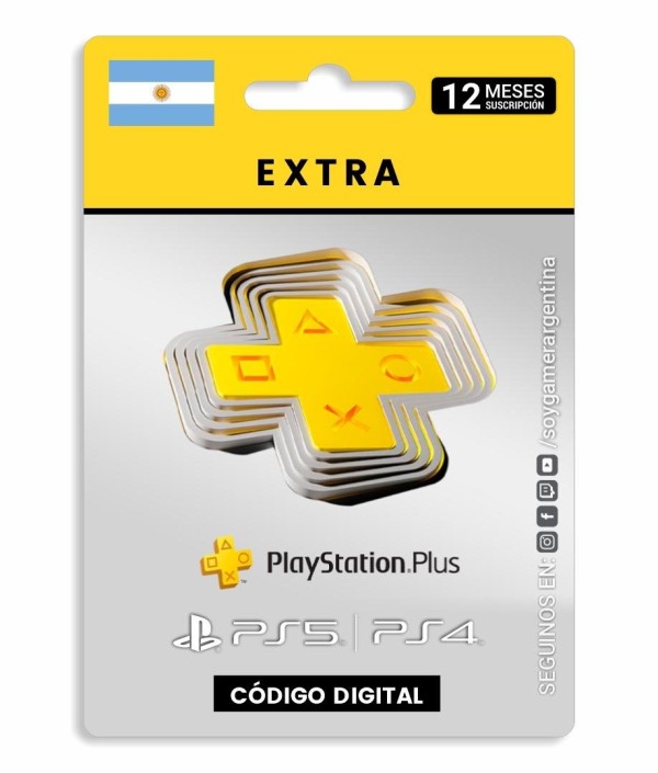 PSN PLUS Extra 12 MESES CUENTA ARGENTINA