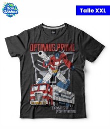 Remera RU197 Transformers Gris Topo XXL