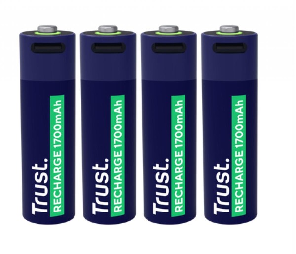 Pila Recargable Trust Doble A Blister x4