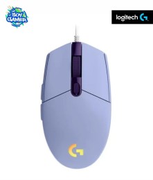 Mouse Logitech G203 lila con cable