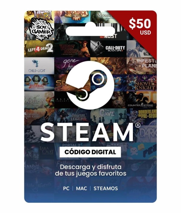 Codigo Steam 50 USD