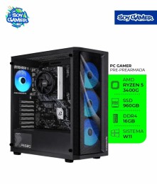 PC Gamer Eclipse Ryzen 5 3400G + 16GB Ram + 960GB SSD