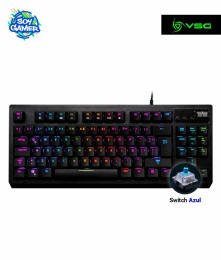 Teclado VSG Quasar Switch Azul 80% Negro
