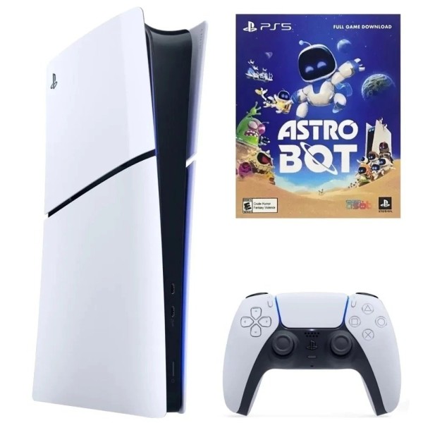 Consola Playstation 5 SLIM DIGITAL 825GB + Astro Bot (Voucher]