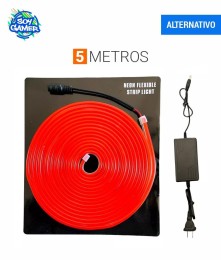 Tira Led Neon 5mts Roja