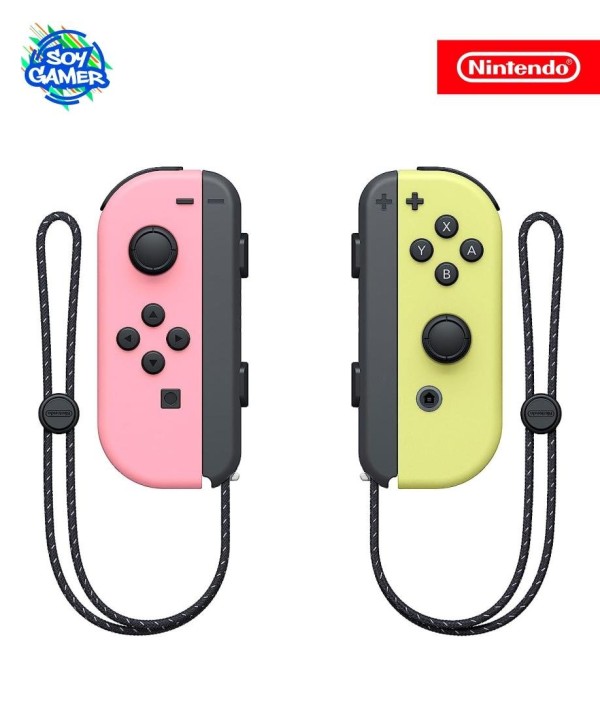Joy Con Rosa y Amarillo Pastel Switch