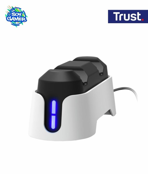 Base cargadora Trust GXT 228 Duo Ps5 Blanco