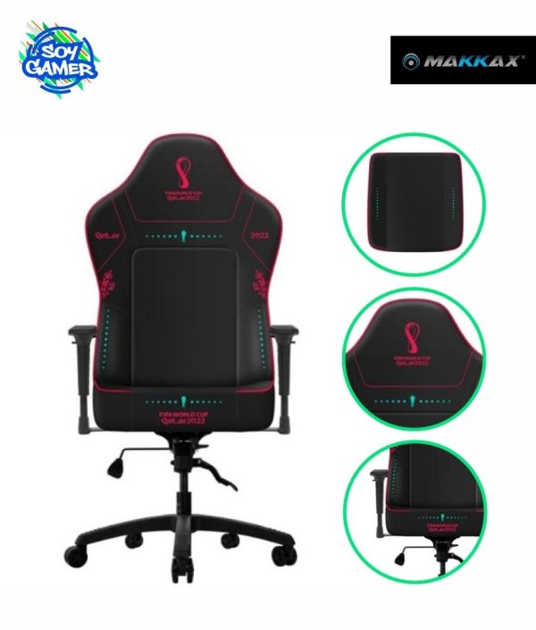 Silla Gamer Makkax World Cup Roja