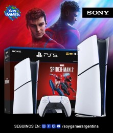 Consola Playstation 5 SLIM DIGITAL 1TB + Spiderman 2 (DIGITAL]