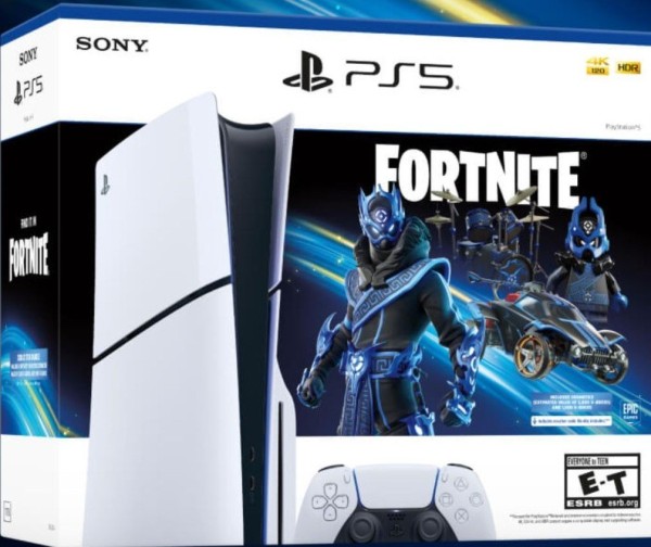 Consola PS5 slim con lectora + VOUCHER Fortnite