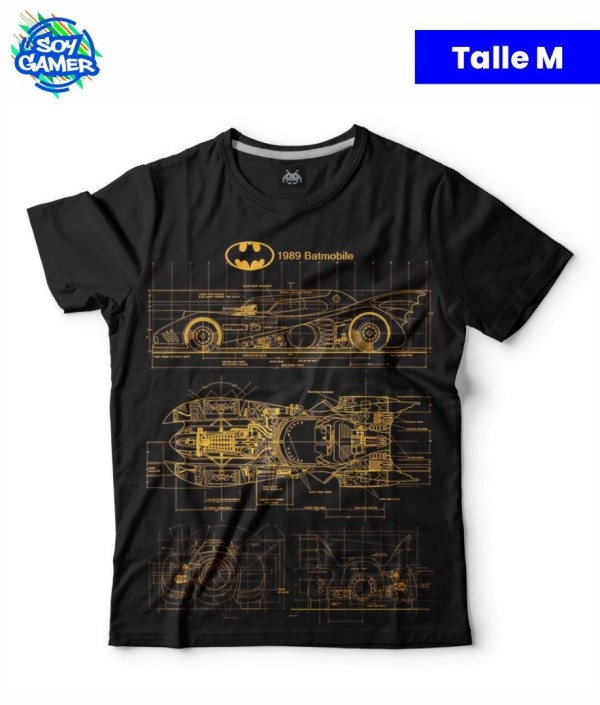 Remera RU306 Batimovil 1989 Negra M