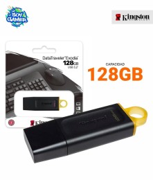 Pendrive DTX 3.2 128 GB Kingston Amarillo