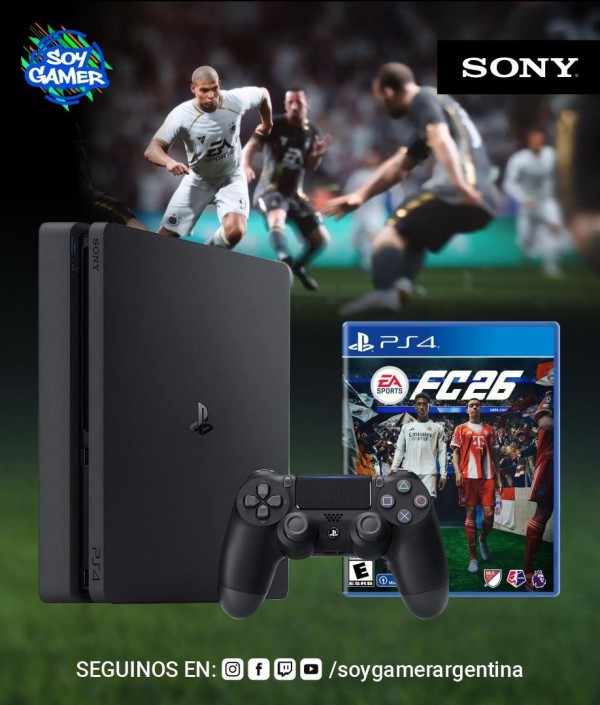 Consola PS4 Slim 500 GB + FC 26 Fisico