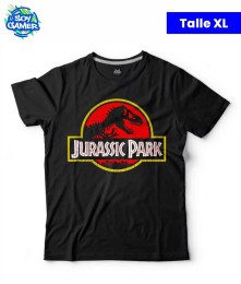 Remera RU104 Jurassic Park Negra XL