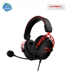 Headset HyperX Cloud Alpha Rojo y Negro