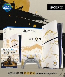 Consola PS5 slim con lectora Edicion Ghost of Yotei + VOUCHER Ghost of Yotei