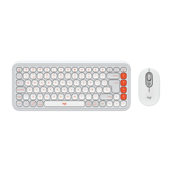 Combo Logitech Inalambrico POP Icon Blanco