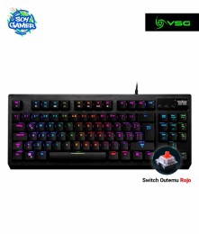 Teclado VSG Quasar Negro Switch Rojo 80%