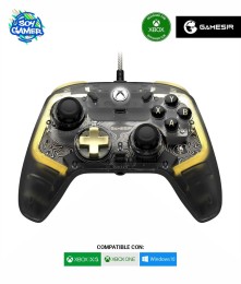 Joystick Gamesir Kaleid Flux Xbox/PC con cable Transp/Dorado