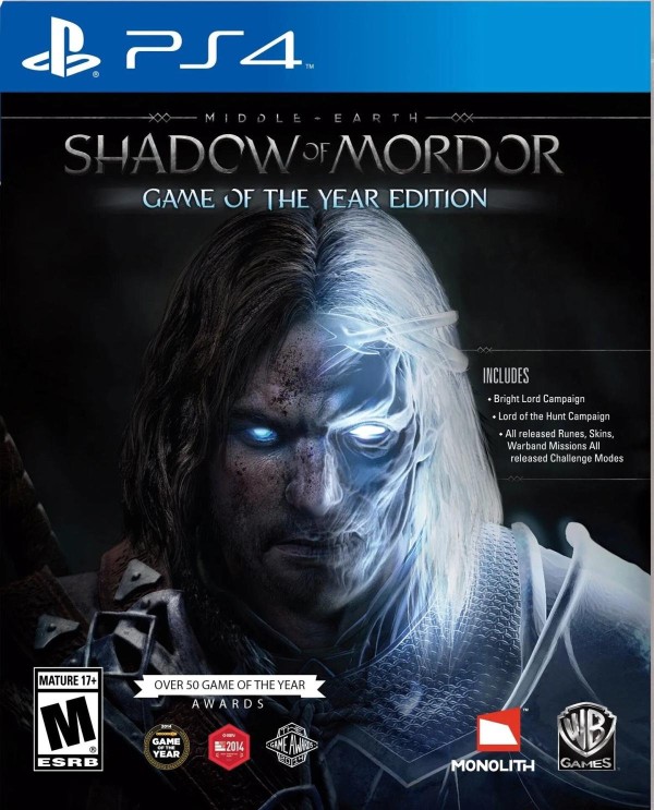 USADO Shadow Of Mordor PS4
