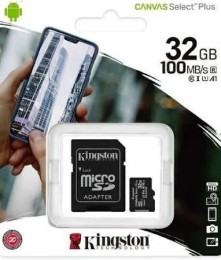 Memoria Micro SD 32GB Canvas Select Plus Kingston
