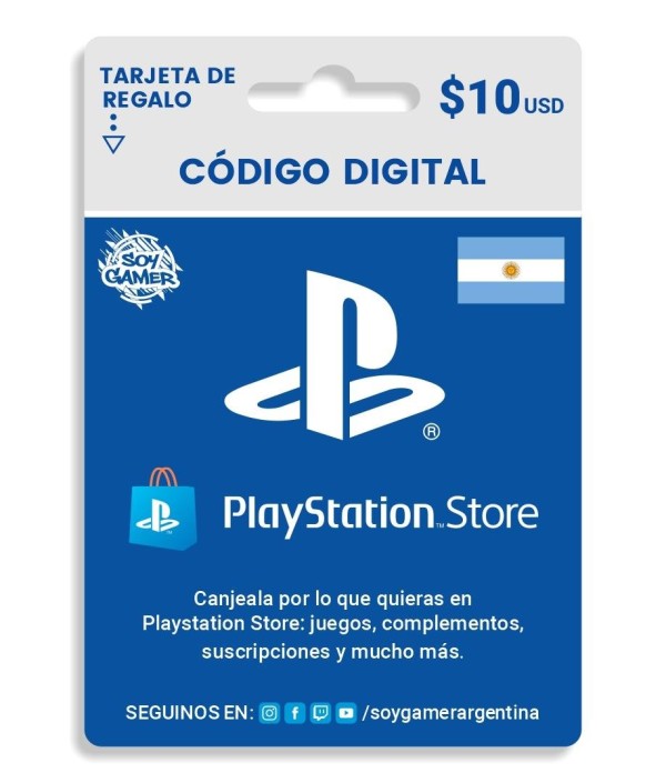 PSN 10 USD CUENTA ARGENTINA PS4 - PS5