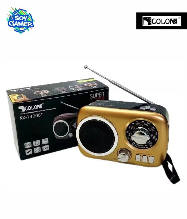 Radio Retro AM/FM USB Marron